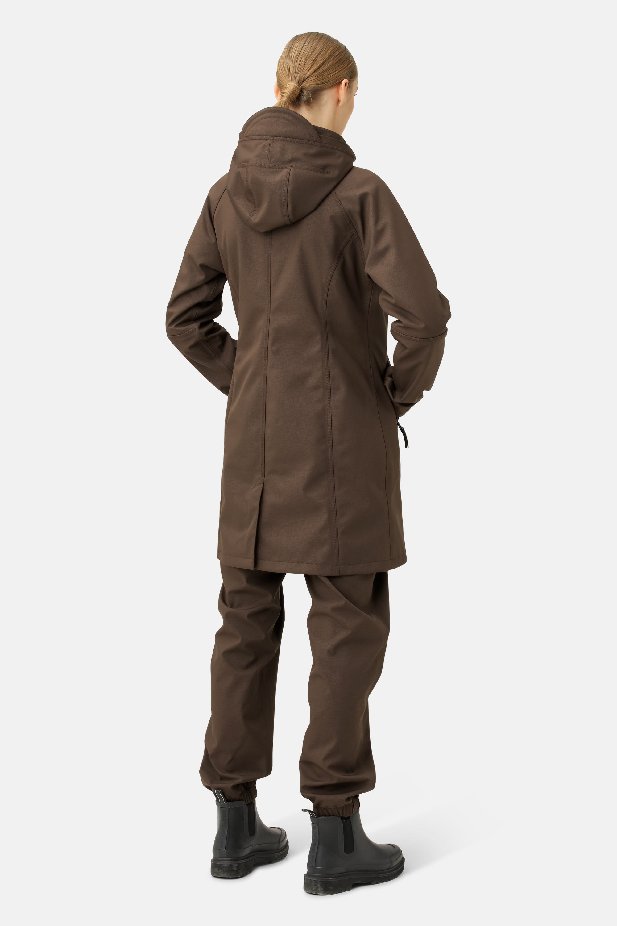 Softshell Raincoat - Chocolate Brown